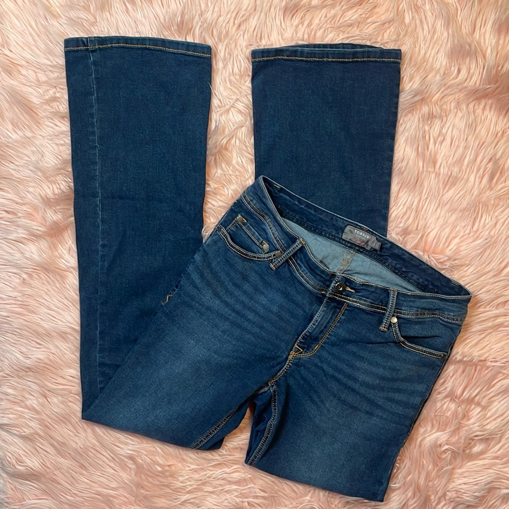 Torrid Luxe Slim Boot Feel The Fit Dark Wash Stretch Jeans Size 10T